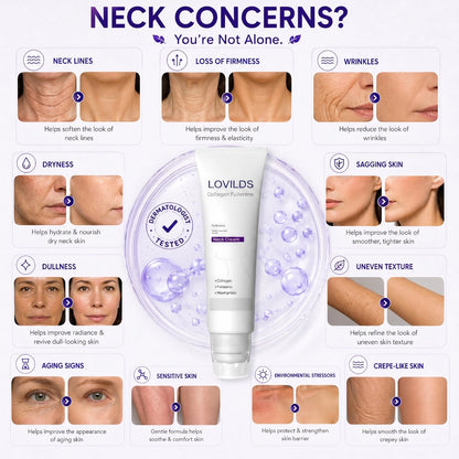 🔥Limited-time 50% sale🔥Sculpting Collagen Neck Cream with 5 Massage Rollers